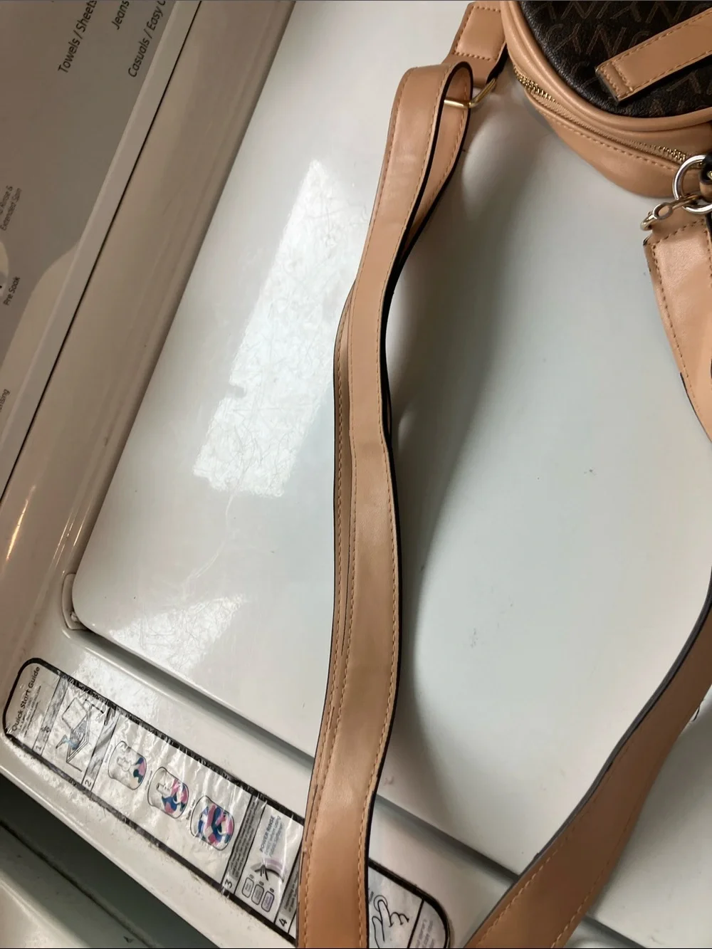 Jones New York small crossbody bag purse brown tan